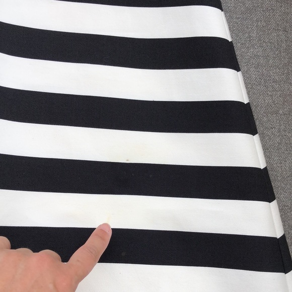 NWOT! - KATE SPADE ‘Marilella’ Cotton & Silk Blend Stripe Dress w/Gold Zipper - Picture 7 of 10